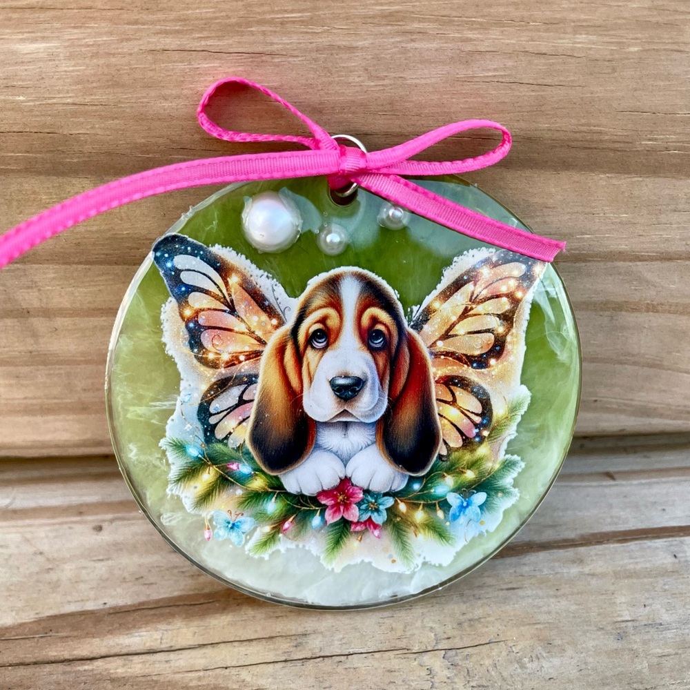 Christmas Hound Holiday Ornament